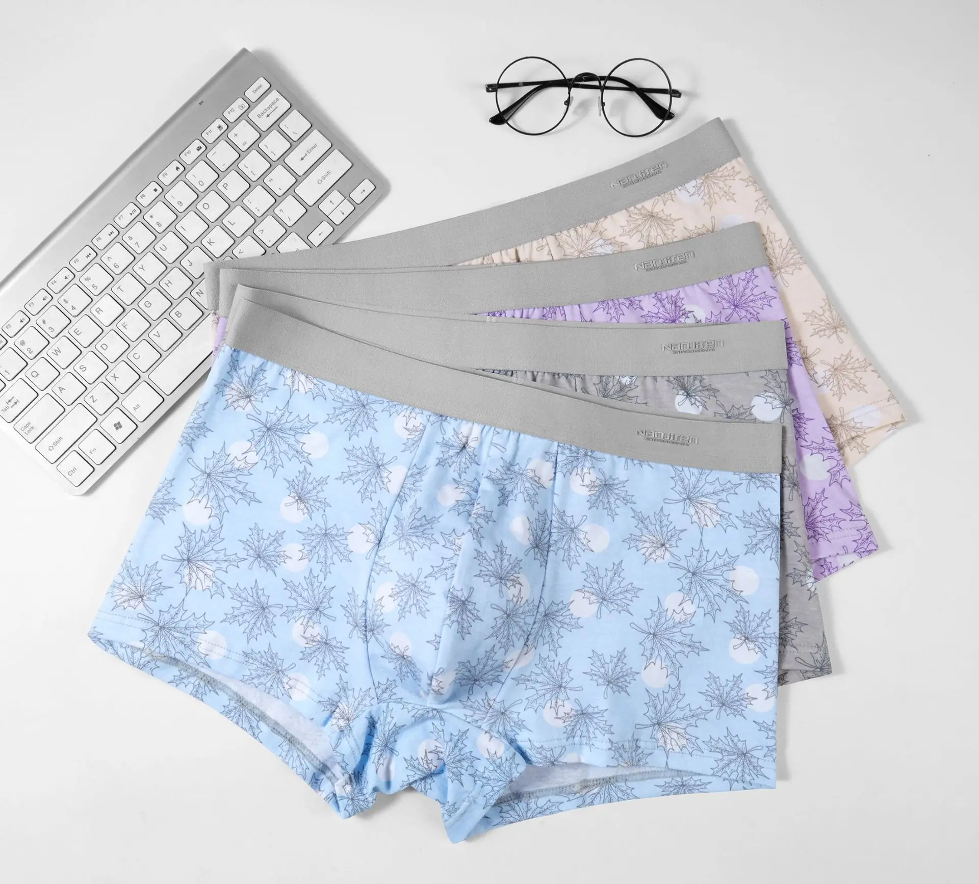 4Pcs männer Boxer Shorts Unterwäsche Sexy Höschen Baumwolle Boxer Drucken Unterhose Männlichen Shorts U Konvexen Dessous Plus Größe 6XL