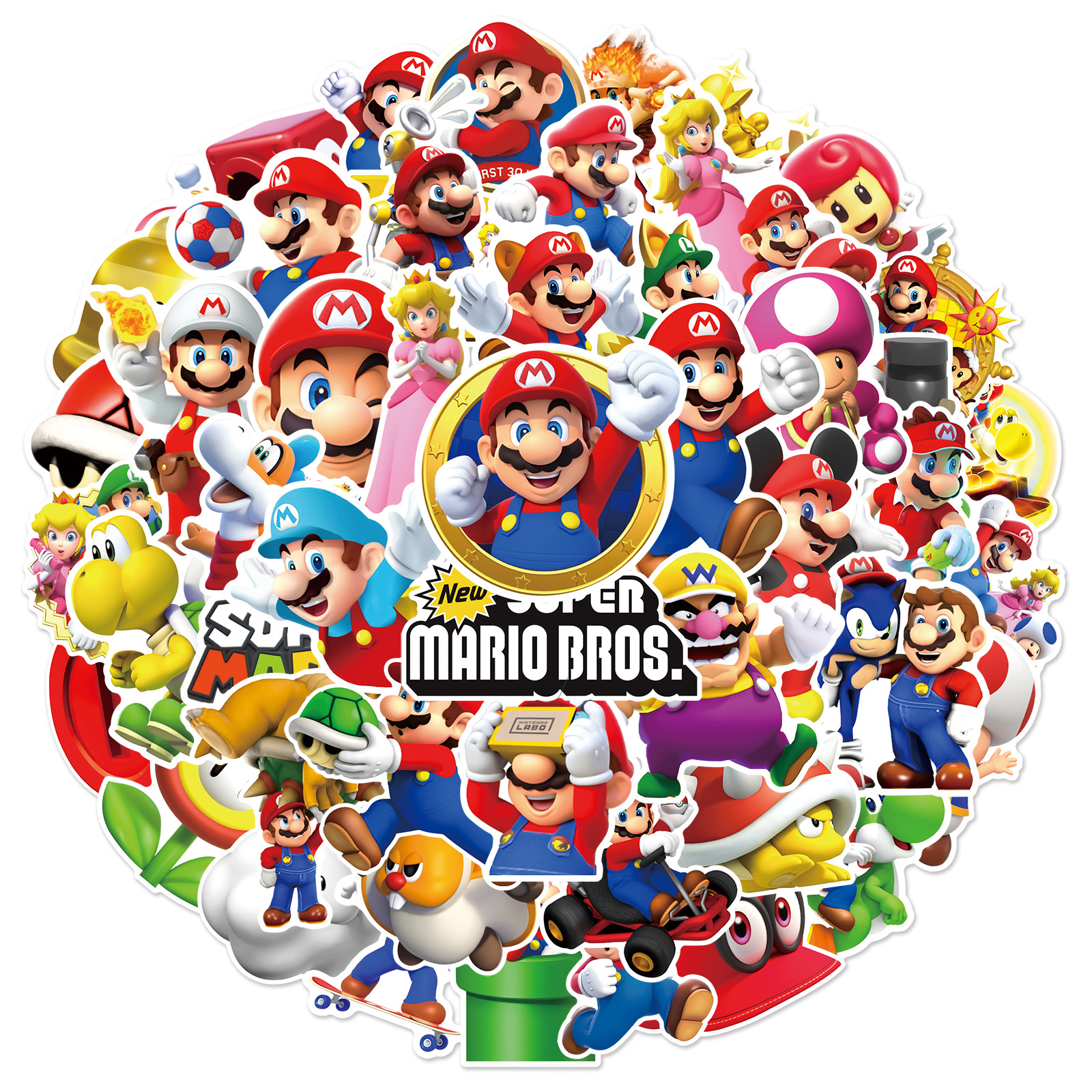 Super Marioed Bros-decoración para fiesta de cumpleaños, vajilla desechable, servilleta, mantel, telón de fondo, suministros de globos para Baby Shower