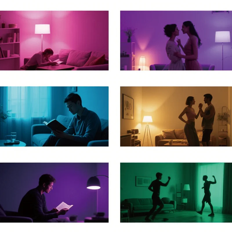 E27 RGB หลอดไฟ LED 220V พร้อมรีโมท IR 24 ควบคุมการเปลี่ยนสีโคมไฟหลากสีสปอตไลท์สำหรับห้องนอนปาร์ตี้ตกแต่งบ้าน