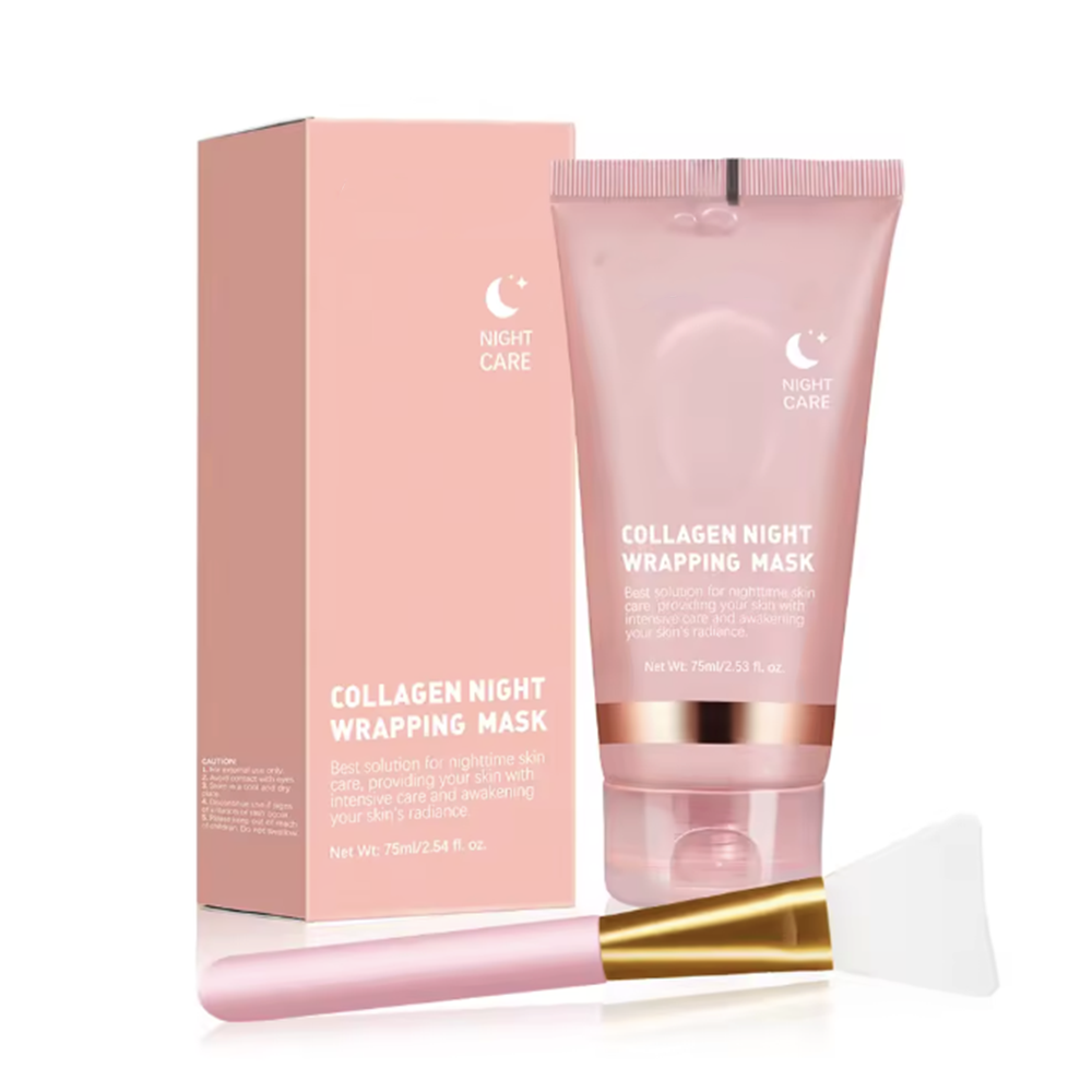 Korean Collagen Wrapping Peel Off Facial Mask Elasticity Hydration Reduces Sagging Dullness Hydrolyzed Collagen Skin Care