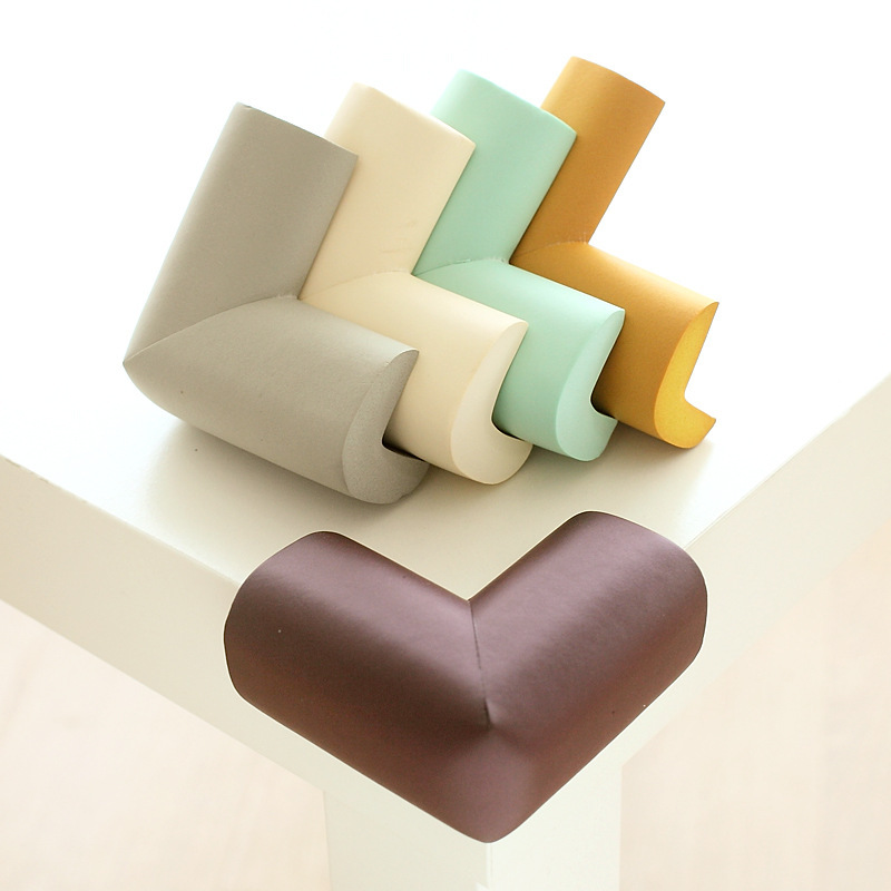 4 unids/lote 5,5x5,5 cm Protector de esquina de escritorio de mesa suave protectores de borde de seguridad para bebés protectores de esquina para niños cinta protectora infantil cojín