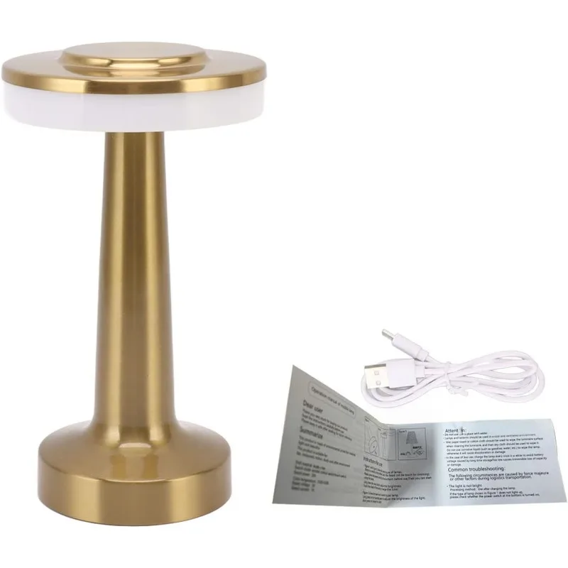 Lampe de bureau en métal USB Rechargeable Portable humeur lig tactile lampe de Table chevet veilleuse pour Bar KTV hôtel café chambre