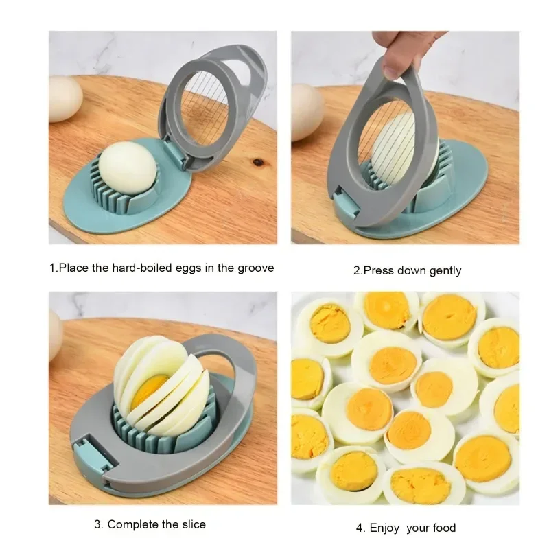 1PC Multipurpose Stainless Steel Wire Egg Slicer,Egg Slicer For Hard Boiled Eggs, Aluminium Egg Cutter , Fruit Garnish Slicer