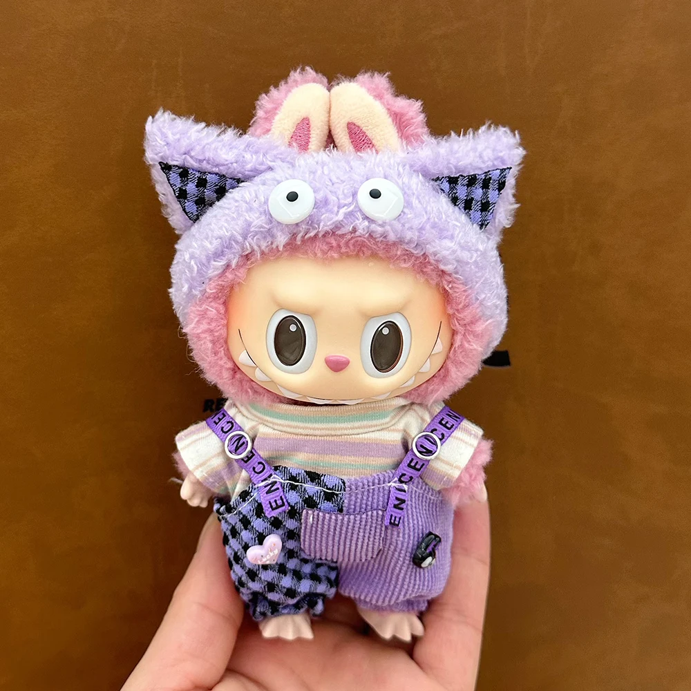 Muñeco de peluche, conjunto de ropa de varios estilos para accesorios de traje Labubu, ropa de moda, regalo para niña