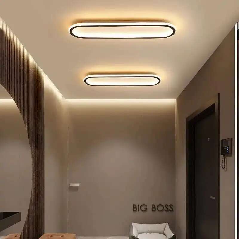 Ultra-thin Ceiling Lamp Long Corridor Aisle Lamp Home Balcony Lamp Simple Cloakroom Bedroom Minimalist Porch Lamp
