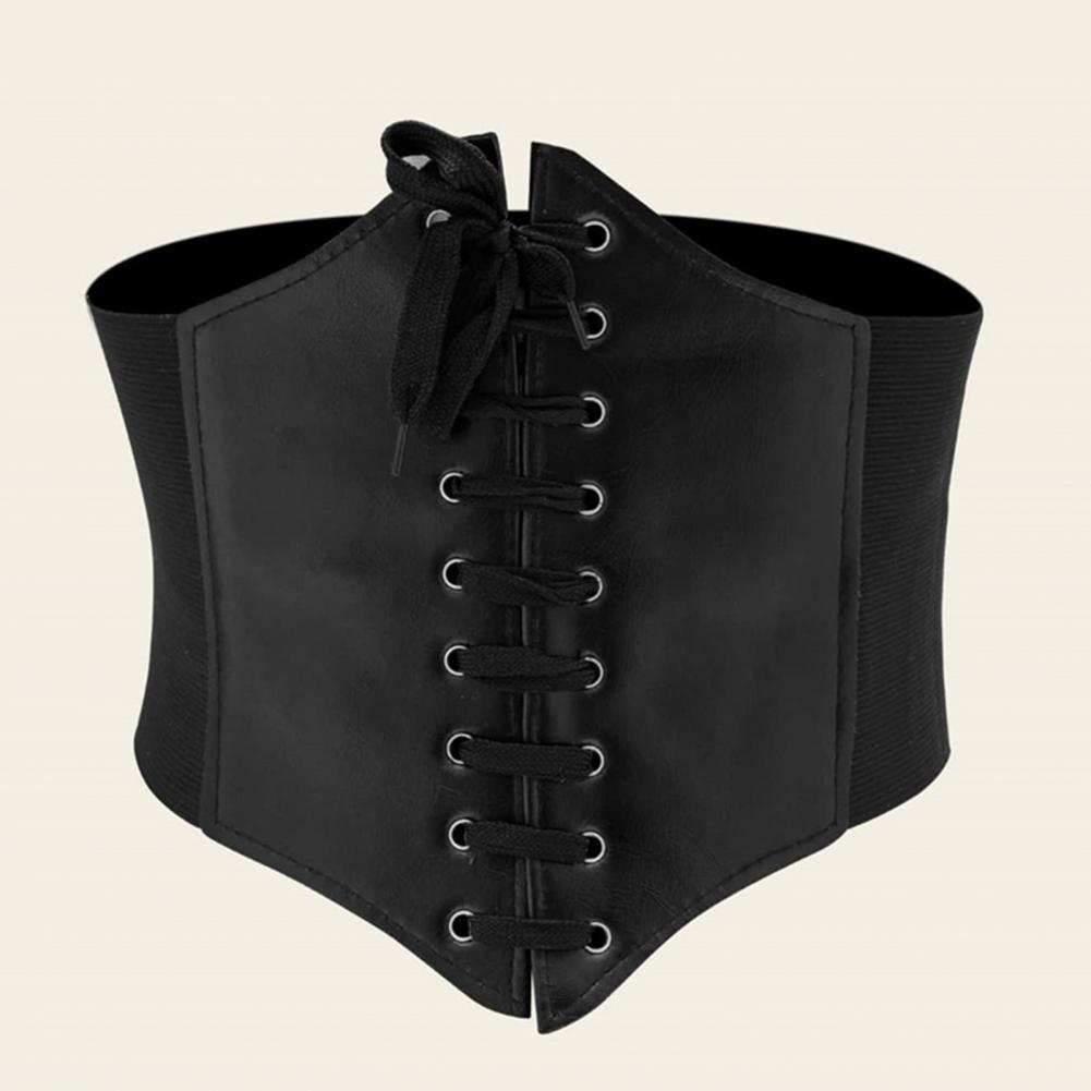 Cinturón elástico de estilo oscuro para mujer, corsé ceñido a la cintura, ropa a juego para fiesta de Cosplay