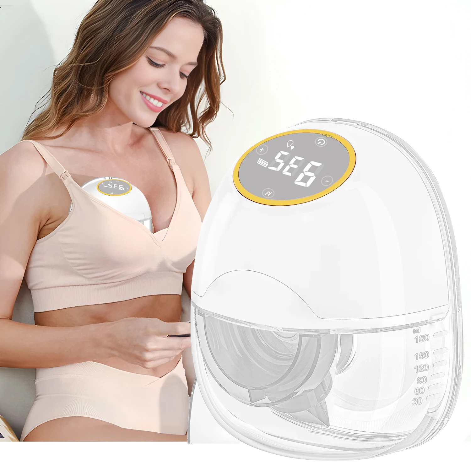 Tire-lait électrique portable, 3 Modes, 9 niveaux d'aspiration, mains libres, collecteur de lait, indolore et à faible bruit