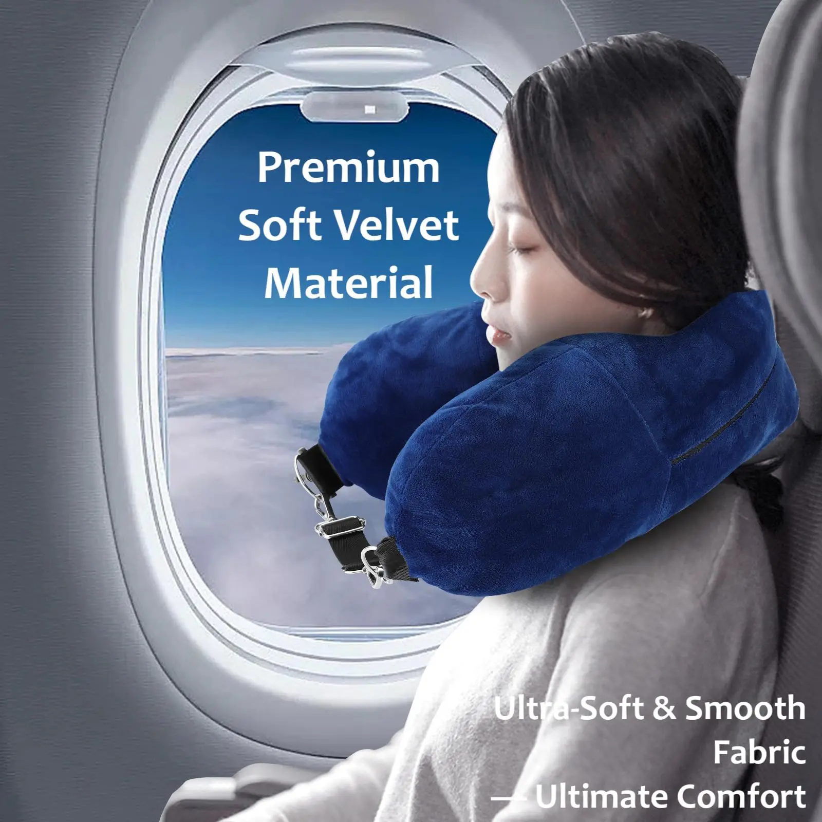 Almohada de viaje que se guarda con la ropa como equipaje de mano, se adapta a hasta 5 días de viaje, esenciales de viaje, equipaje Transformable Pi