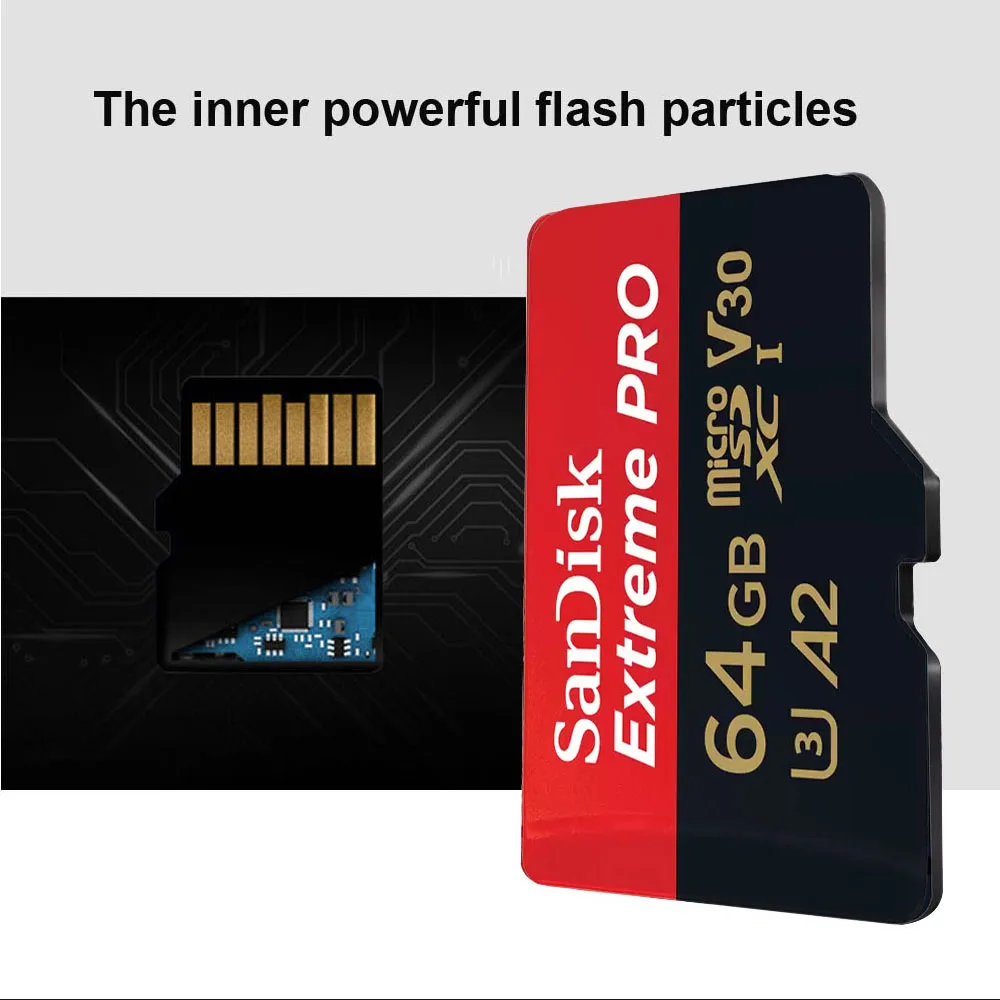 SanDisk Extreme PRO microSD 256GB UHS-I Memory Card 512GB microSD Card 64GB TF Card 200MB/s Class10 U3 V30 A2 cartao de memoria