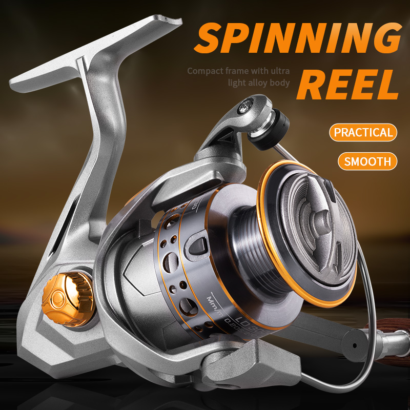 Carretes de pesca giratorios Rooblinos LD para agua salada, carrete de Metal de agua dulce, aparejos de pesca de carpa y trucha intercambiables izquierda/derecha