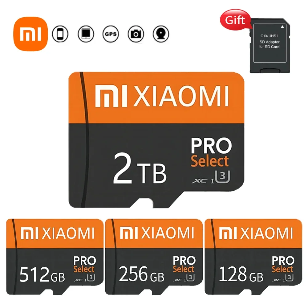Mini tarjeta Micro TF SD, 512GB, 256GB, tarjeta De memoria SD, 2TB, 1TB, Cartao De Memoria De alta velocidad, 128GB para almacenamiento De archivos, cámara De teléfono
