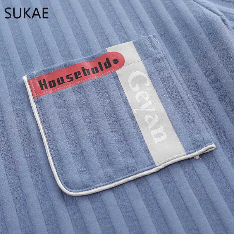 SUKAE Herren Pyjamas Set Sommer Neue Oansatz Weste Shorts Gestrickte Faux Baumwolle Pijamas Freizeit Loungewear Casual Böden Mann Nachtwäsche