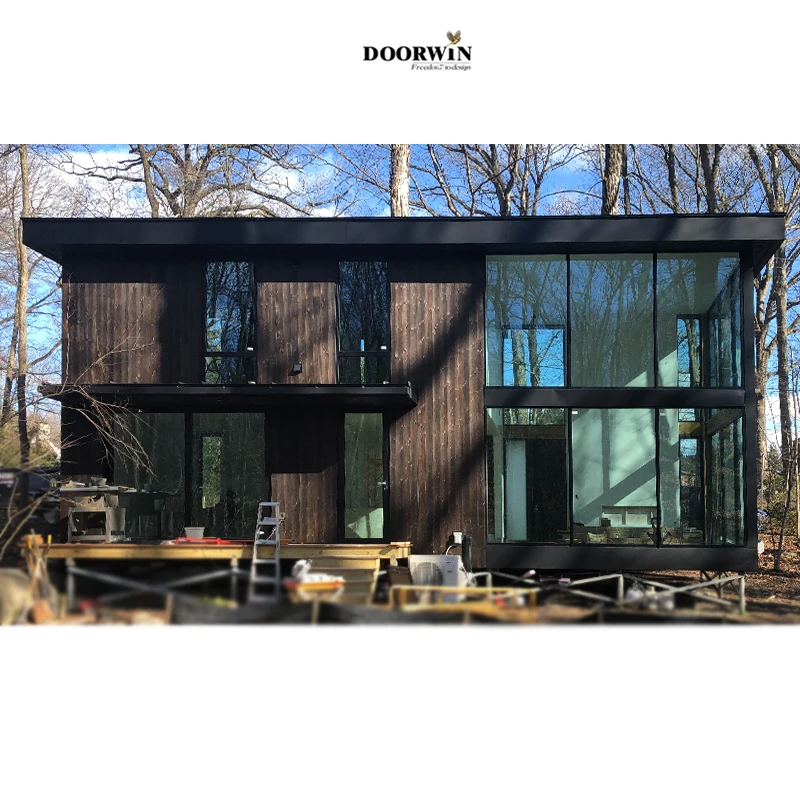 맞춤형 MINIMALISM 시리즈 초소형 CE 인증서, 이중 유리 알루미늄 합금 프로파일, 슬림한 키 큰 문 및 창문