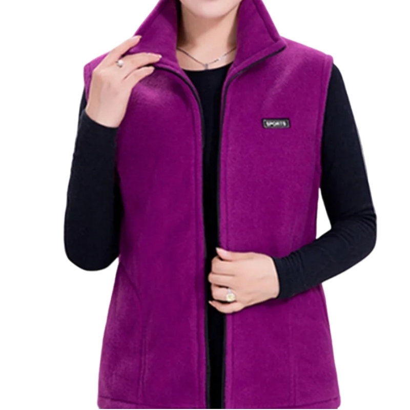 Plus Größe Herbst Frauen Polar Fleece Stoff Weste Große Ärmellose Jacke Fashion Zipper frauen Freizeit gilet