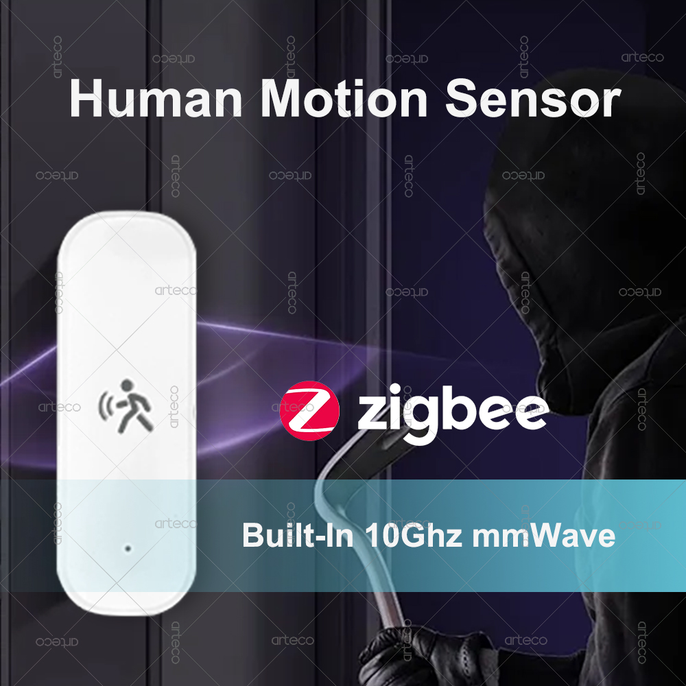 Датчик движения человека ZigBee, радар 10G, Mmwave, датчик температуры и влажности, охранная система, работает с Tuya Smart Life Z2MQTT