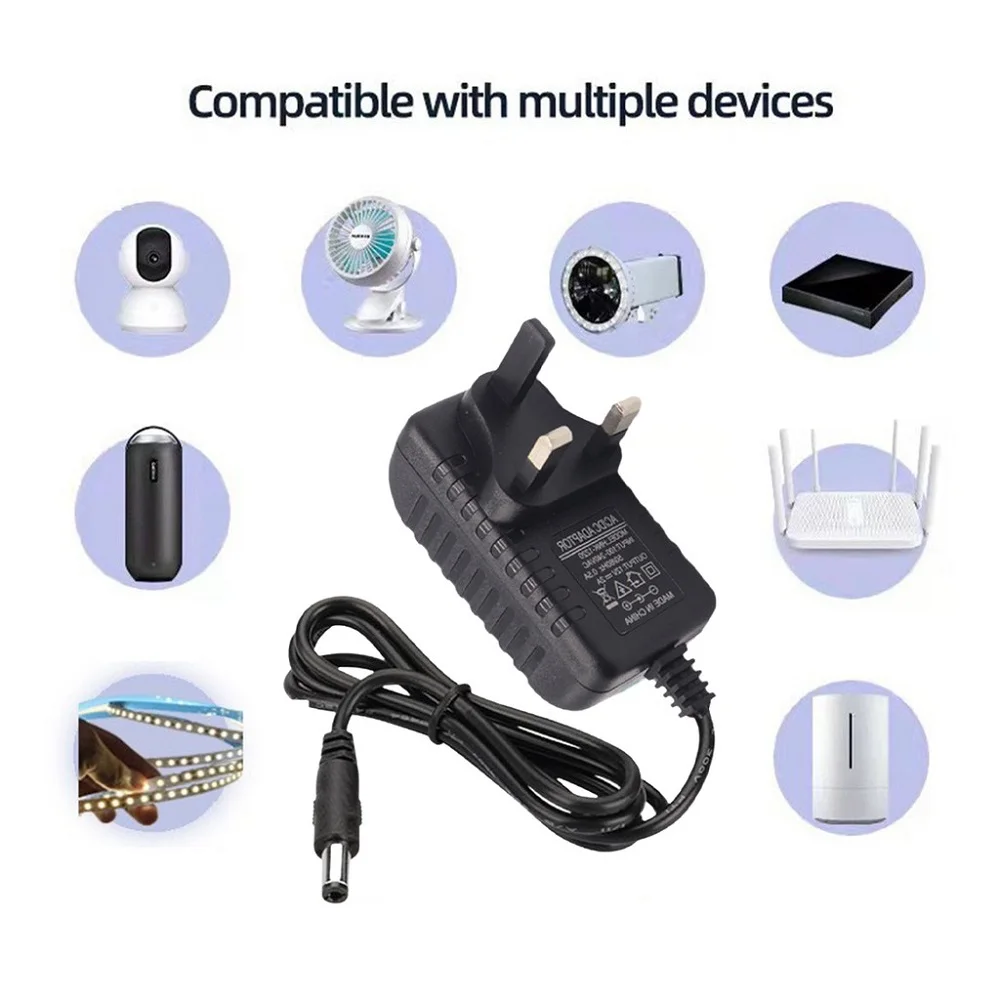 100-240V AC to DC Power Adapter Supply Universal Charger adapter 12V 1A 2A 3A EU/US Plug 5.5mm x 2.5mm Plug For Led Strip Light