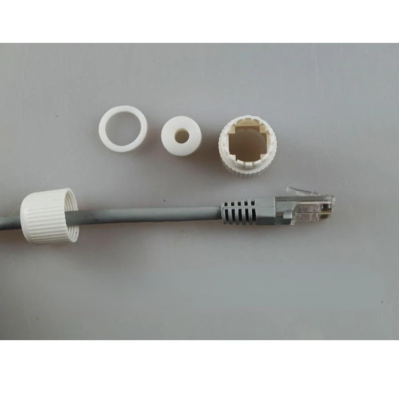 RJ45 防水コネクタ キャップ カバー屋外ネットワーク IP カメラ ピグテール ケーブル用