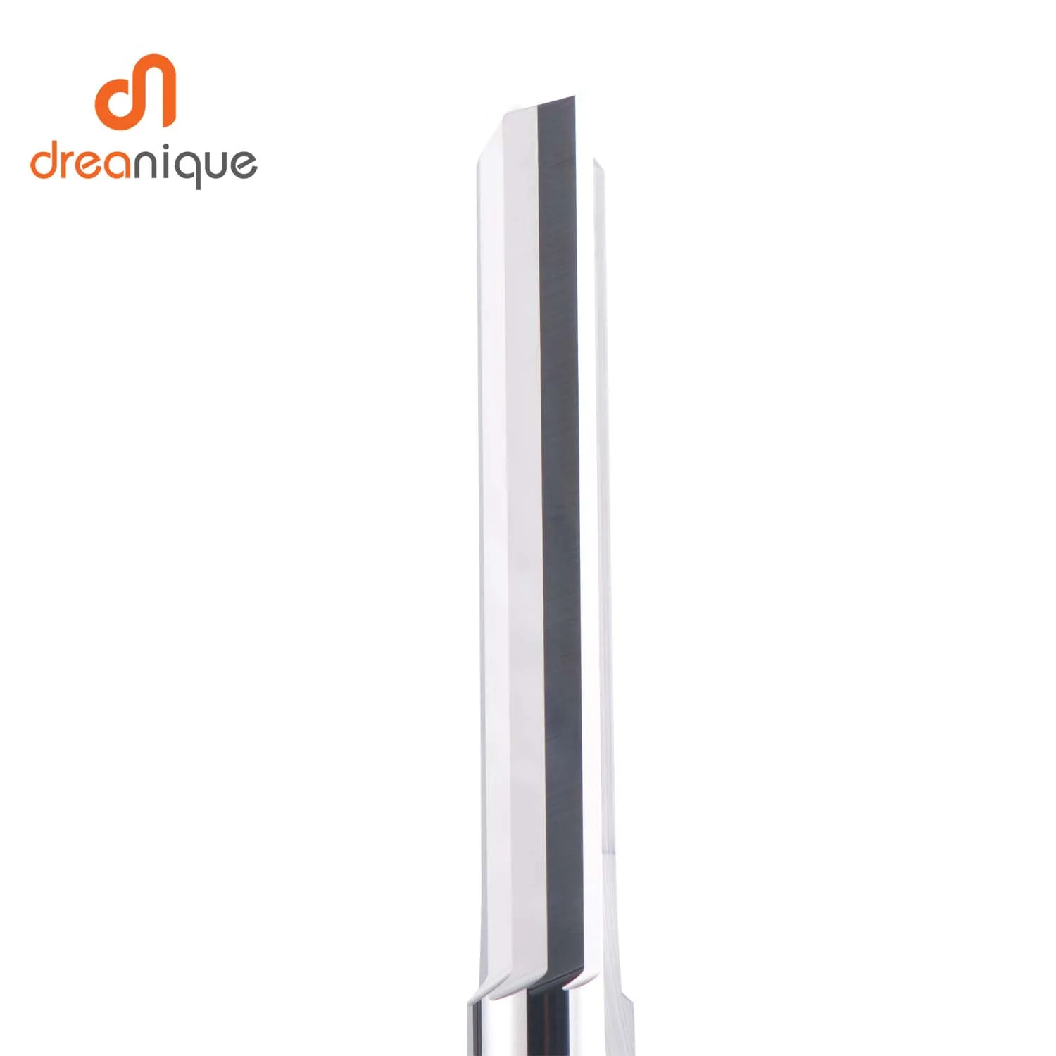 Dreanque 1pc 3.175 4 6 8mmシャンク2フルートタングステンカーバイドミルCNCフライス盤ツール彫刻ビットストレートスロットフライスカッター