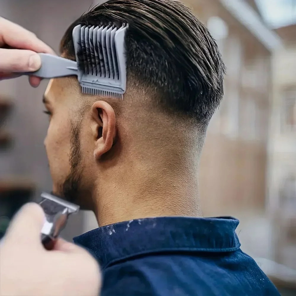 1 st vormgeven en positionering kam, heren lange steel thuisgebruik vormgeven kam, kapsalon kam
