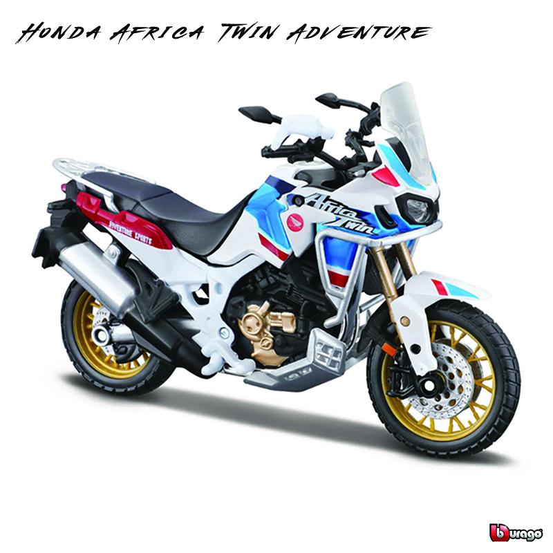 Bburago 1:18 simulação liga motocicleta Honda Africa Twin Adventure modelo autorizado coleção de presente de carro de brinquedo