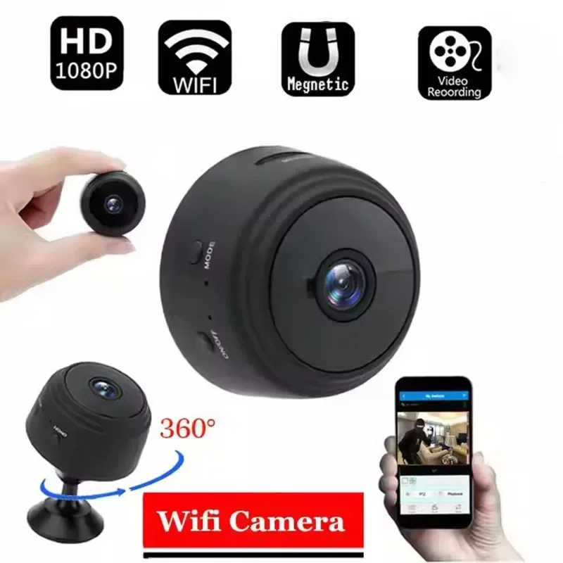 Mini cámara IP A9 1080p HD, microcámaras inalámbricas, versión nocturna, vídeo de voz, vigilancia de seguridad, cámaras Wifi, hogar inteligente