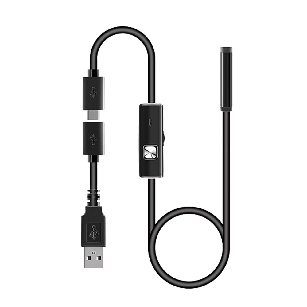 Micro USB 7.0MM IP67 Waterproof Endoscope Camera 6LEDs Adjustable USB Android Flexible Inspection Borescope Cameras For Phone PC