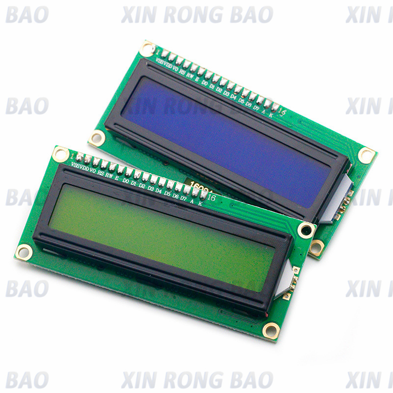Lcd1602 1602液晶モジュール青/黄緑色の画面16x 2文字,pcf8574t,pcf8574,iic i2c,arduino用インターフェース5v