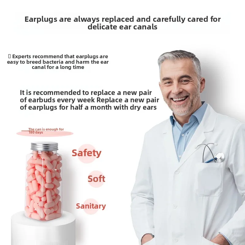 10/24pcs Candy Color Comfortable Antinoise Earplugs Sleep Noise Reduction Ear Protector for Sleep Soft Foam Earplugs Anti-Noise
