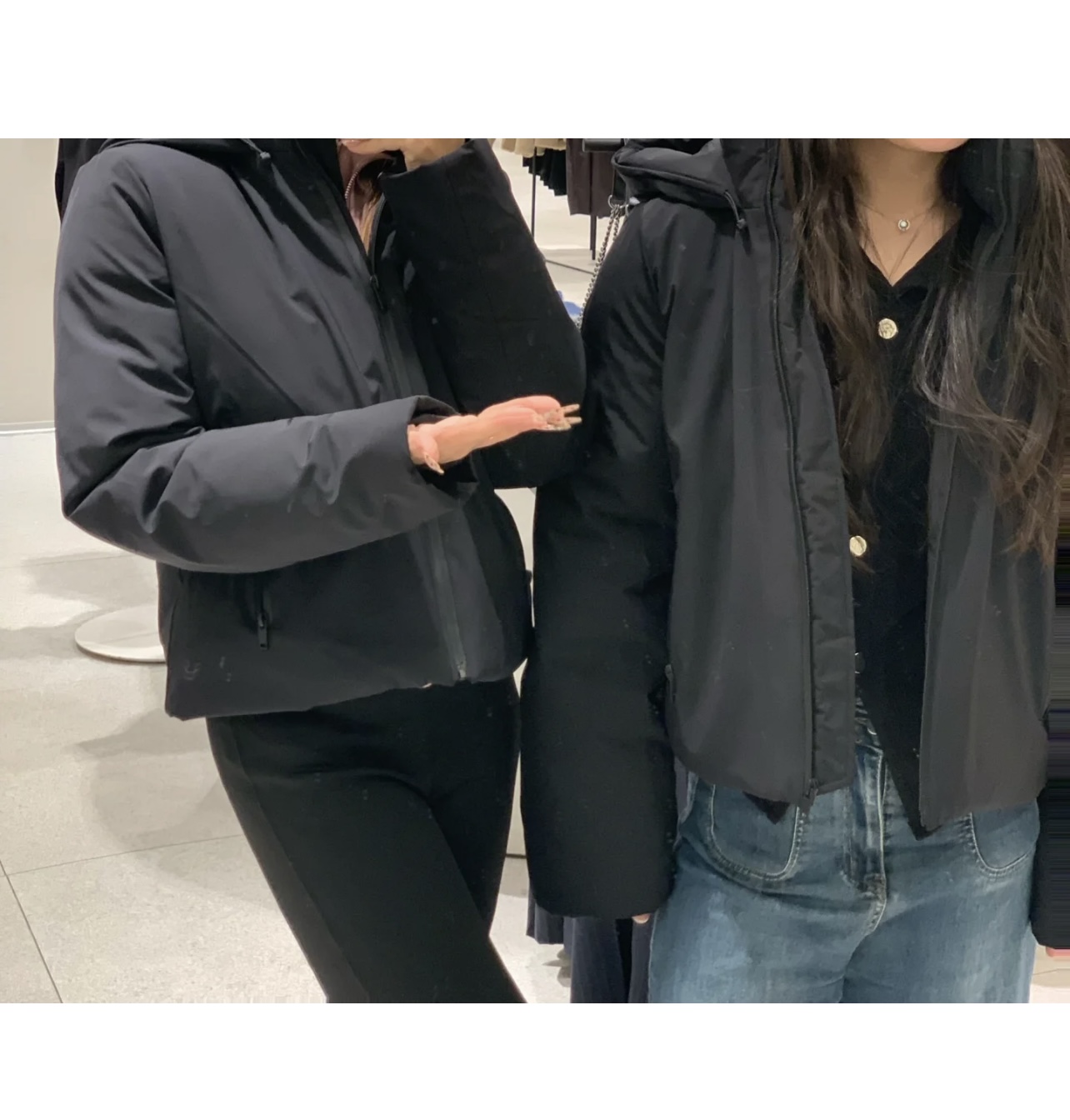 ETJ 2025 Herfst/Winter Nieuwe dames korte imitatie wind waterdichte capuchon dikke warme katoenen jas Outdoor jas 4749703