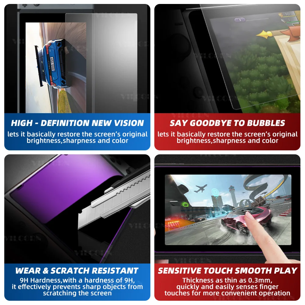 N2 Screen Protector Tempered Glass Protector For Switch2 Transparent Anti-scratch HD Screen Protector For NS Switch 2 Accessorie