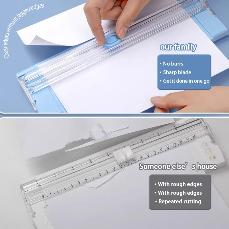 Lightweight Cutting Mat Machine A4 Bidirectional Cutting Paper Cutter With Pull-out Ruler For Photo Trimmers Scrapbook
