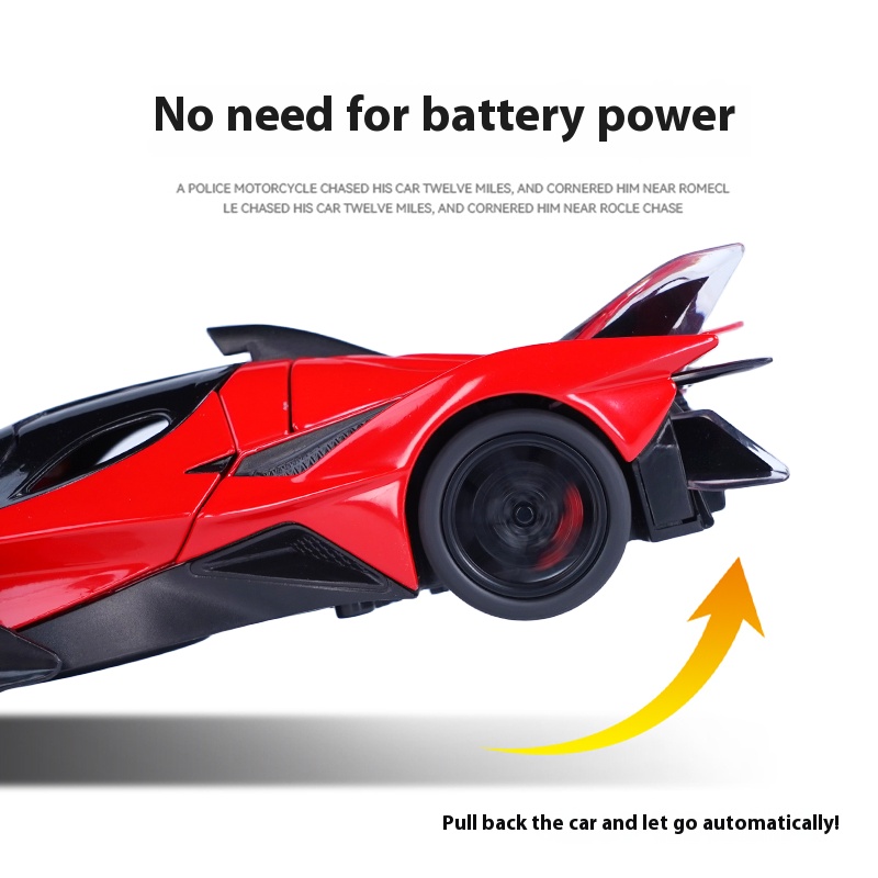 1:32 Scale Apollo EVO Alloy Toy Model - Futuristic Design, Sound & Light Effects, Spring Action - Ideal for Kids' Play