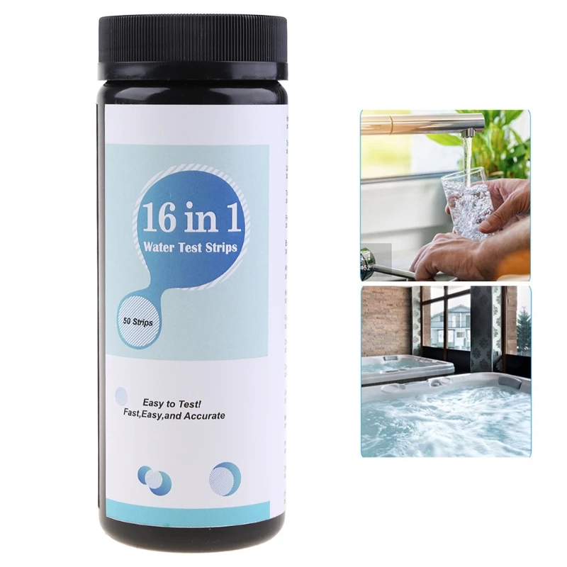 Dải kiểm tra độ cứng tổng cộng của nước 652F Dải kiểm tra chất lượng hồ bơi & SPA 16 trong 1