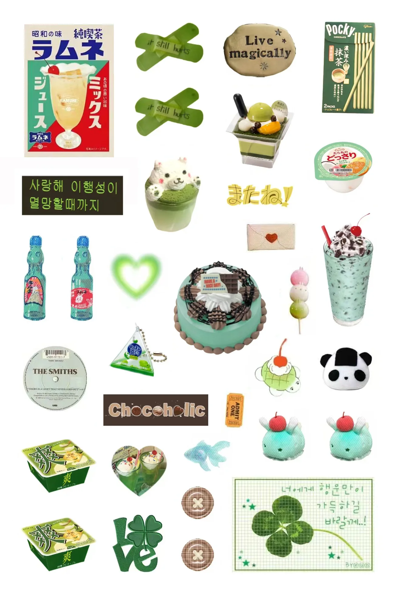 6 uds pegatinas con purpurina transparente PET película cortada Toploader Scrapbooking Deco pegatinas Kawaii diario pegatinas para teléfono