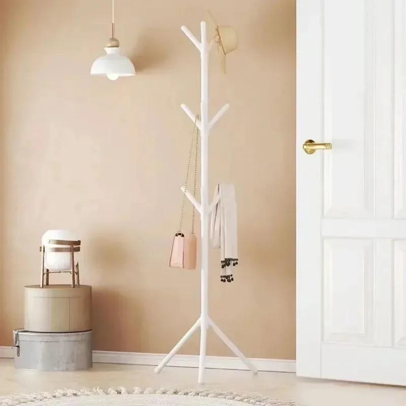 Floor-to-Ceiling Clothes Rack Minimalist Design for Bedroom & Rental Spaces Versatile Coat Hanger & Drying Rack