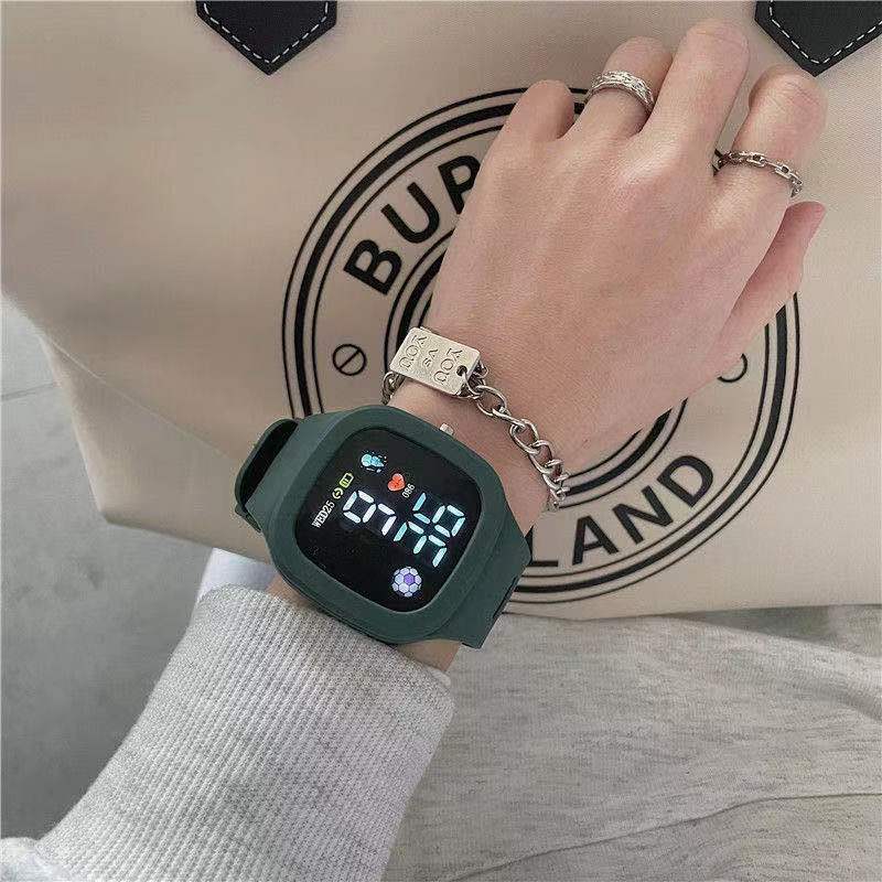 Reloj deportivo de moda para niños y niñas, relojes digitales Led para niños, reloj de silicona resistente al agua, reloj de pulsera Unisex, reloj nino