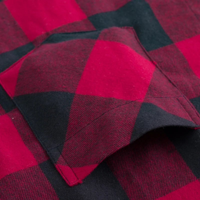 Camisa xadrez vermelha xadrez masculina, manga comprida, de algodão, masculina, outono, inverno, nova, 2022