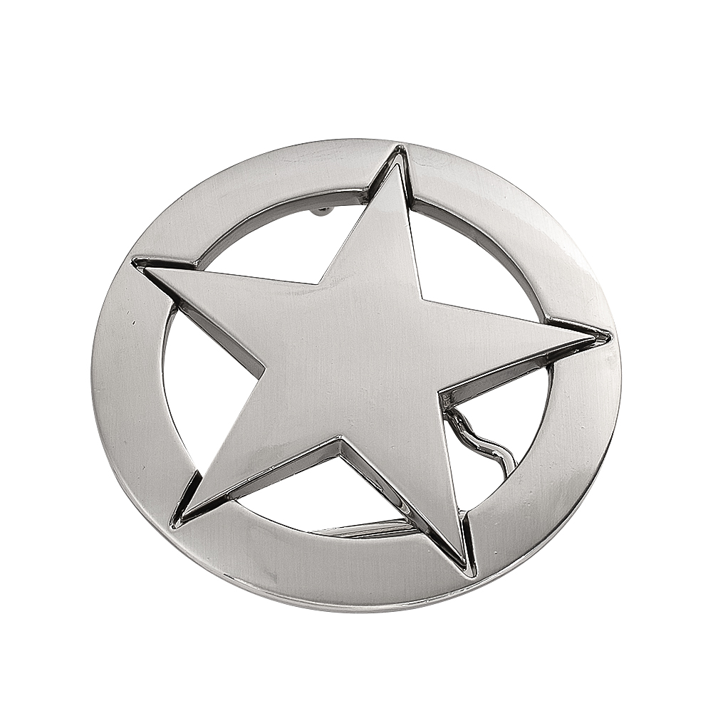 Нержавеющая сталь пентаграмма пряжка ремня оболочка значок западный ковбой DIY орнамент офицер шериф украшение косплей