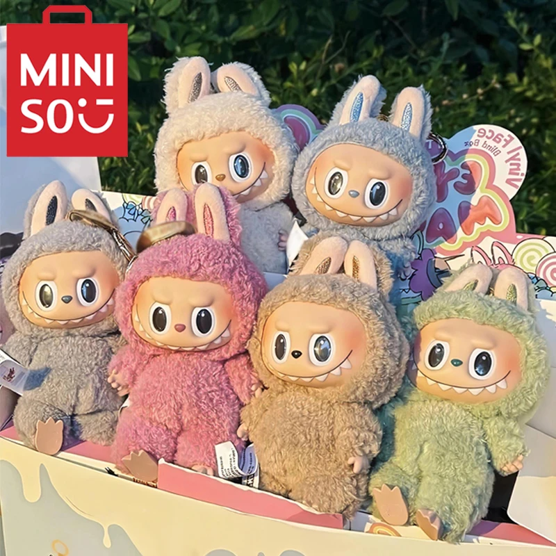 Caja ciega Miniso V1, superventas, serie de personajes de Anime, muñeco colgante de PVC, modelo de juguete, llavero de monstruo bonito, juguete Kawaii, regalo de cumpleaños