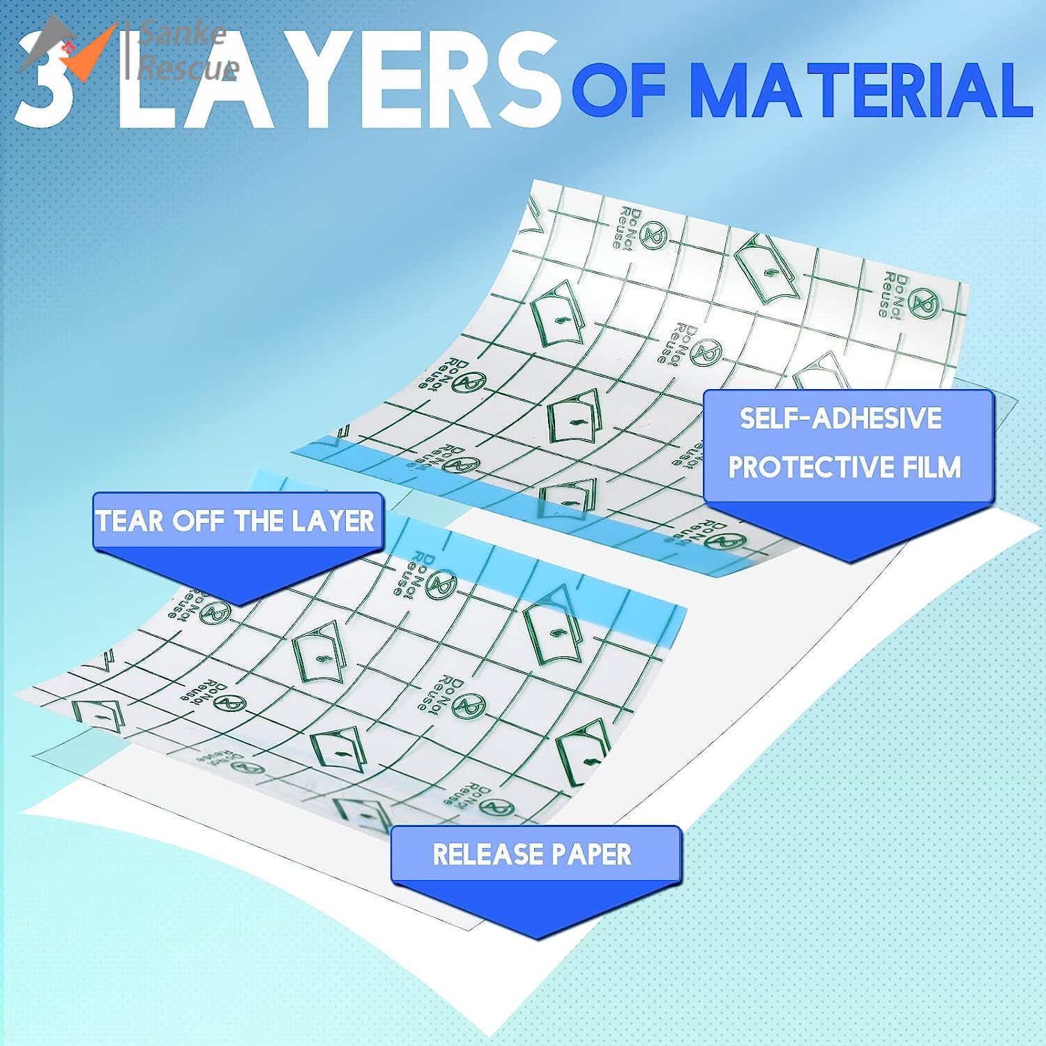 Tattoo Nazorg Waterdichte verbandrol Transparante filmverband Tweede huidgenezing Beschermende heldere lijm voor tattoo