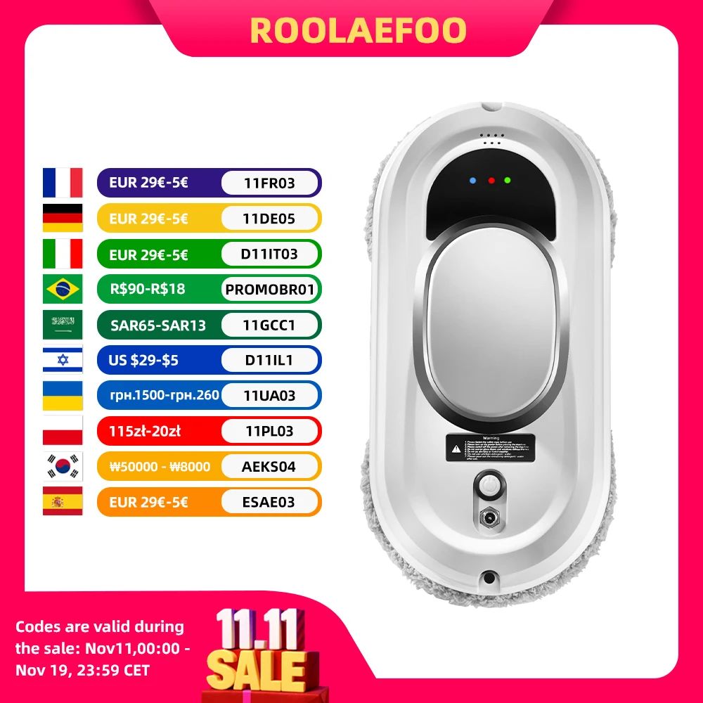 Robot aspirador de ventanas, limpiacristales inteligente para ventanas, Limpiacristale de vidrio eléctrico, Control remoto, limpiador de ventanas automático