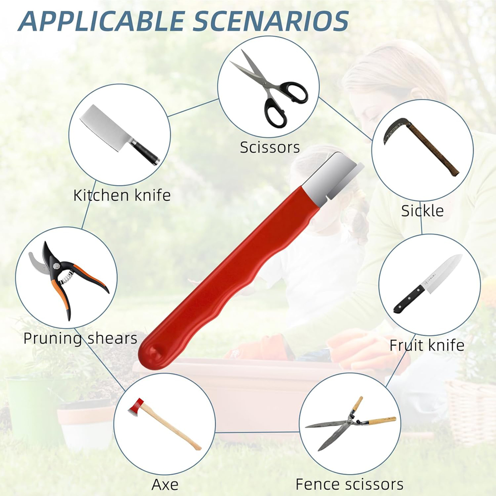 1/2 Pcs Professional Tungsten Diamond Ceramic Knife Scissors Sharpener for All Blades Kitchen Garden Shears Sharpening Tool