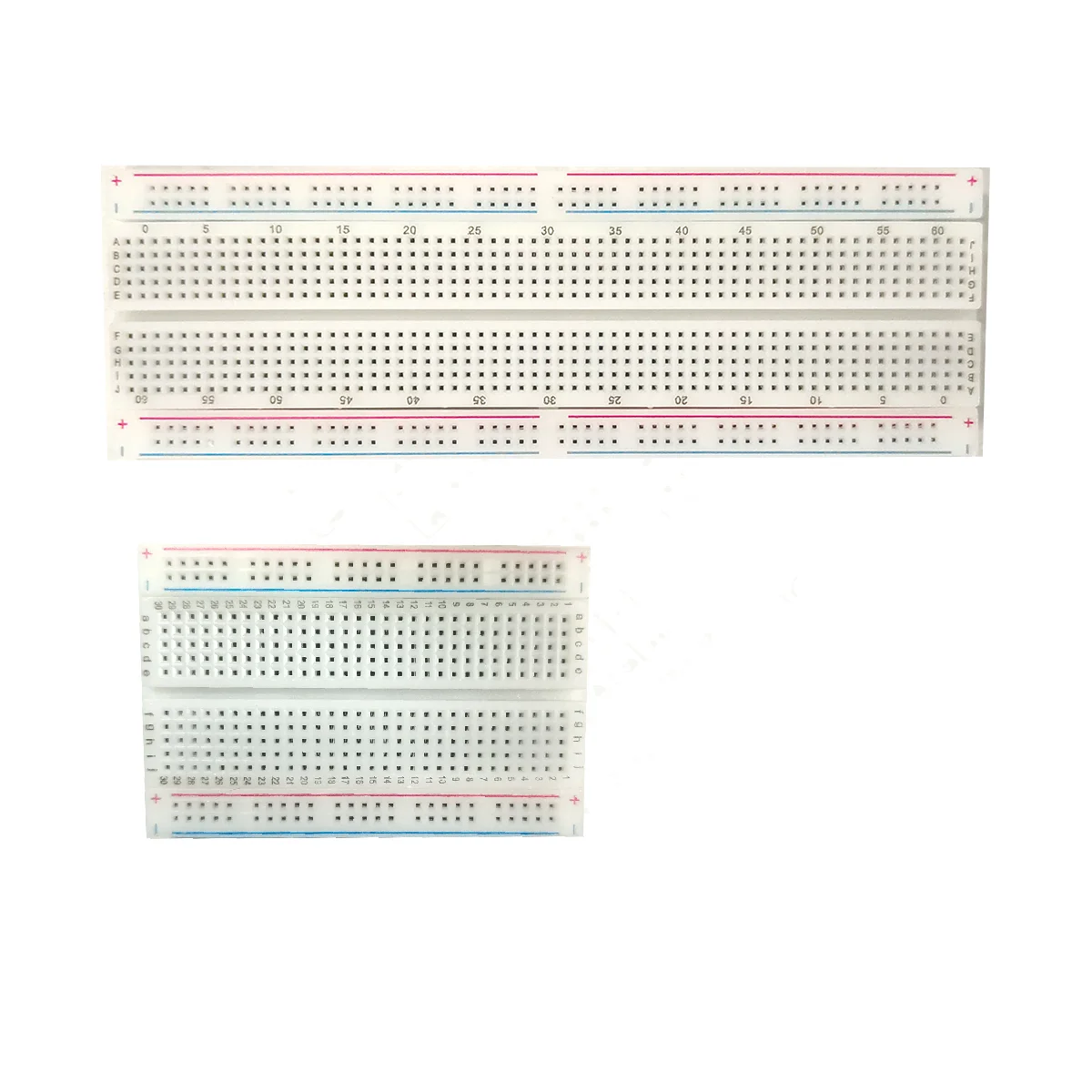 400/830 MB-102 จุด Breadboard 830 จุด Breadboard Solderless PCB 400 หลุม Breadboard MB102 ทดสอบพัฒนา DIY