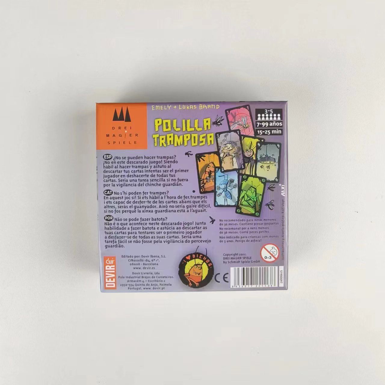 Jeux De fête en espagnol Polilla Tramposa jeu De société pour la famille tricheur Moth jeu De cartes pour adultes enfants Juegos De Mesa Español
