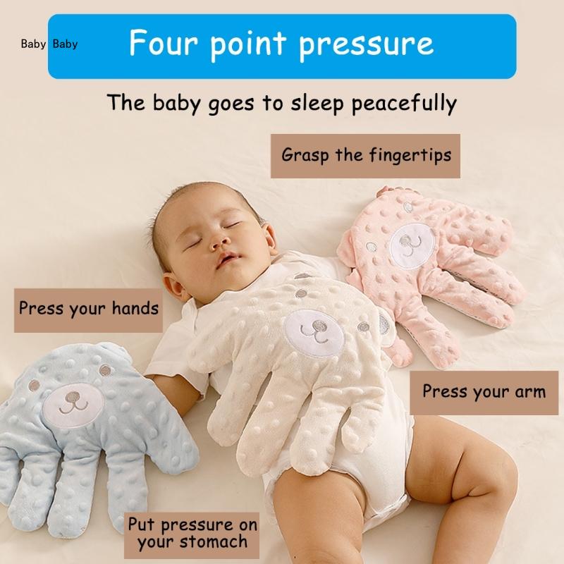 Neonato Sonno Lenitivo Mano Double Sided Cuscino Neonati Confortevole Bambola Giocattolo per Bambino Naptime Relax