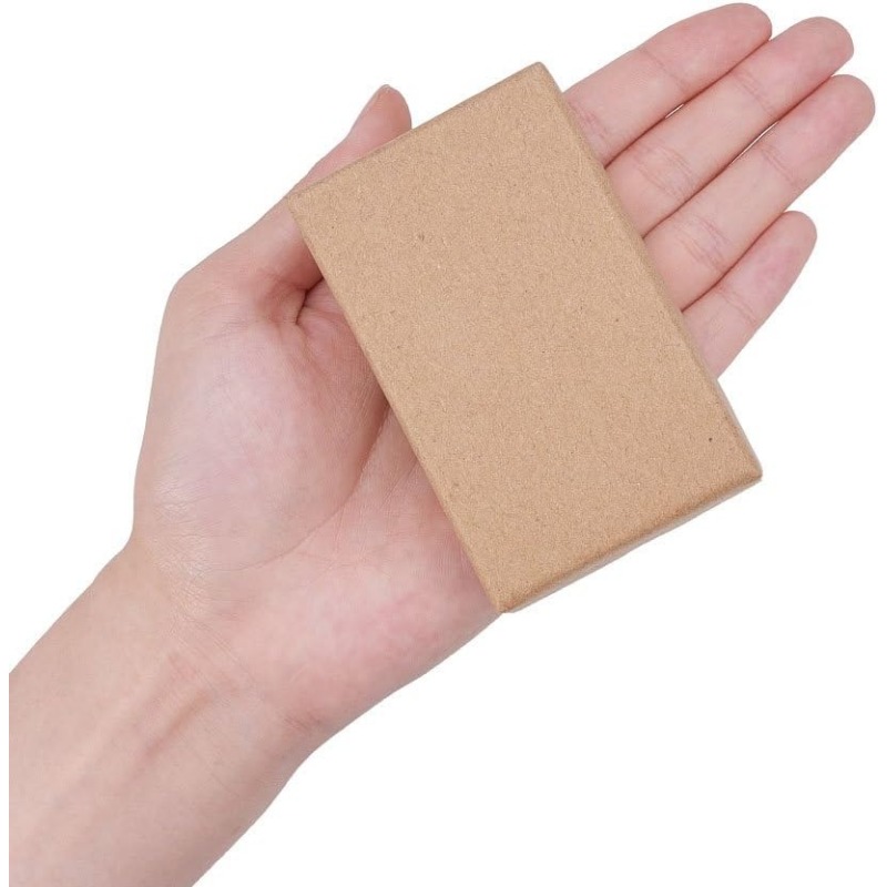 18er-Pack 3,2 x 2 x 0,9 Zoll Halskette Ohrring Ring Box Rechteck Kraftkarton Schmuck Geschenkboxen