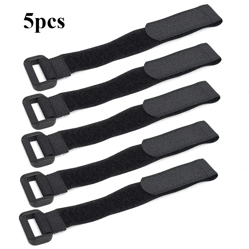 5 unids/lote soporte de correa para manillar de bicicleta linterna de ciclismo ataduras de cuerda Universal lazo adhesivo de nailon artículos fijos correa de bicicleta