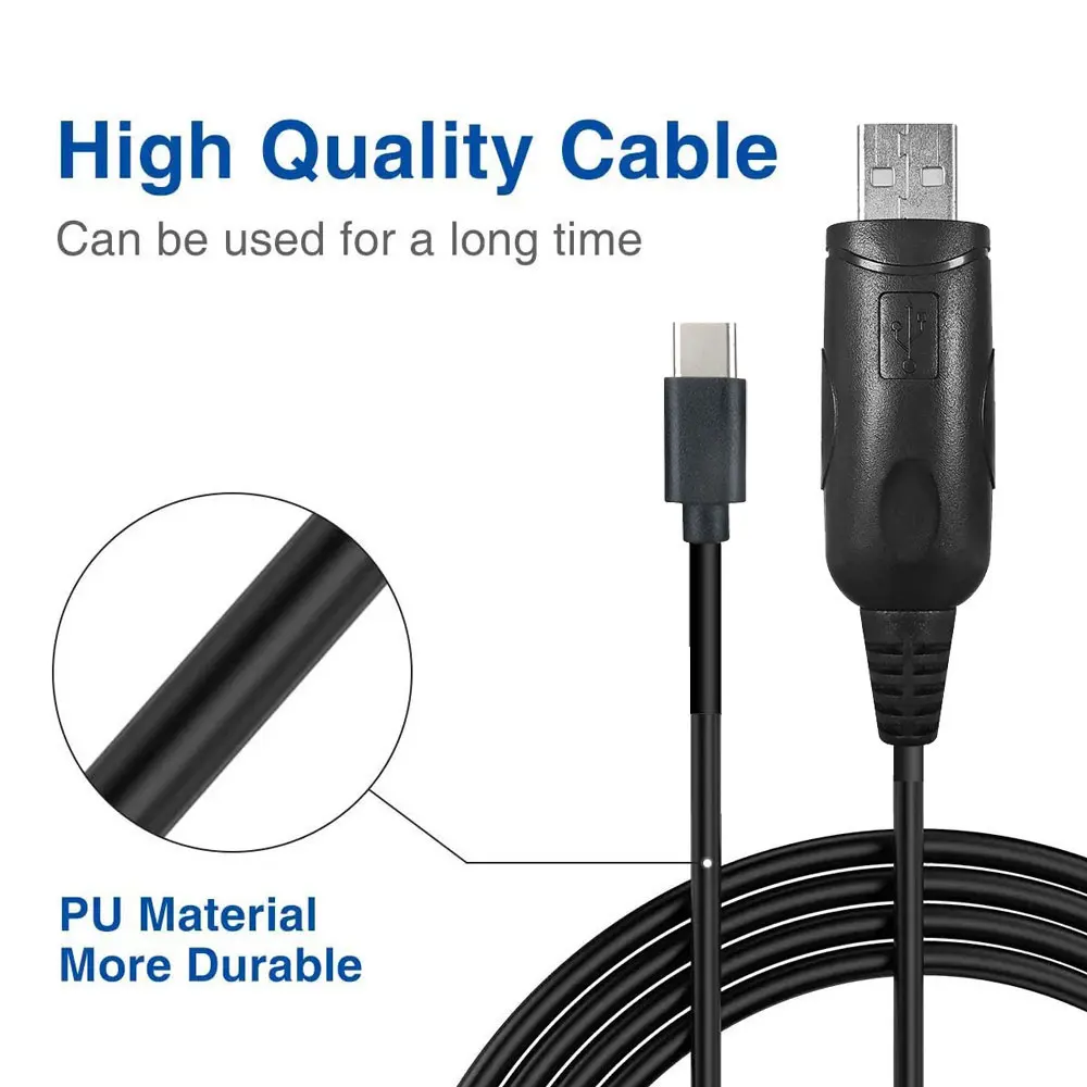 USB-кабель для программирования Type-C для Iradio UV-98 PLUS Radtel RT-880, поддержка рации, система Windows с чипом CH340G