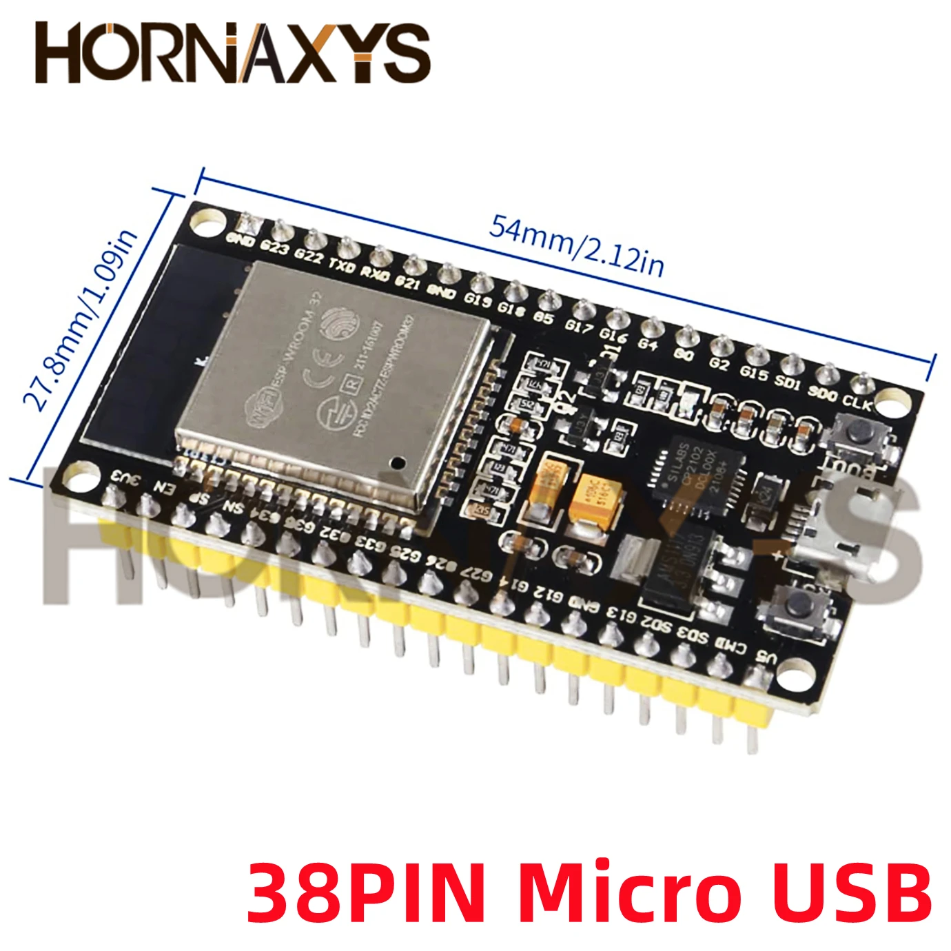 1-10 шт./ESP32 макетная плата Type-C CP2102 WIFI Bluetooth модуль двухъядерный беспроводной модуль ESP-WROOM-32 плата расширения 38Pin
