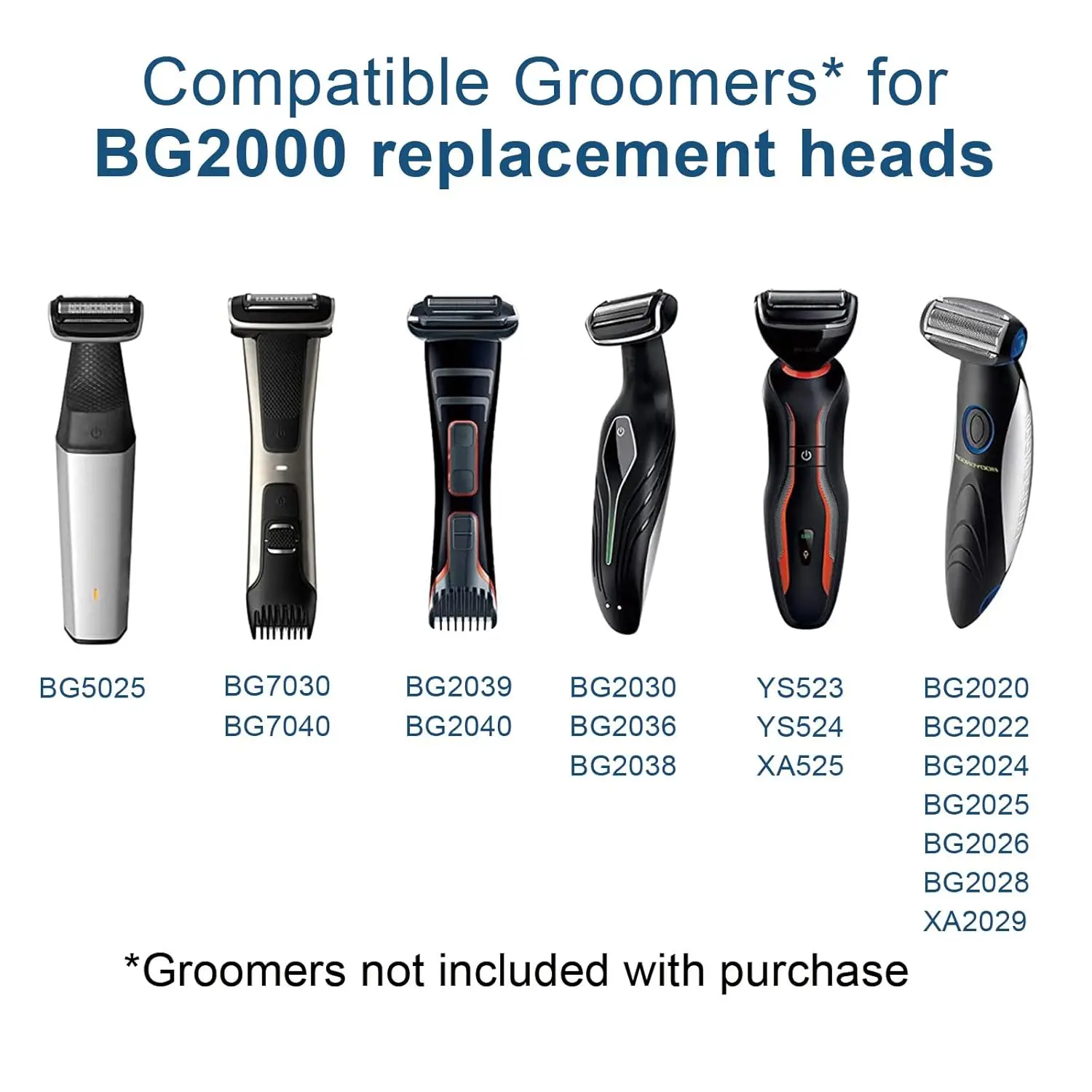 Brangdy BG2000 lámina de repuesto para Bodygroom para BG7030 BG7040 BG2029 BG2030 BG2040 BG2039 BG2024 TT2022 cabezal de lámina para afeitadora